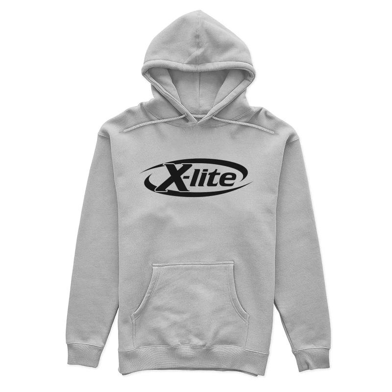 X-lite Black and White Brand Logo Design Female Pullover Hoodie