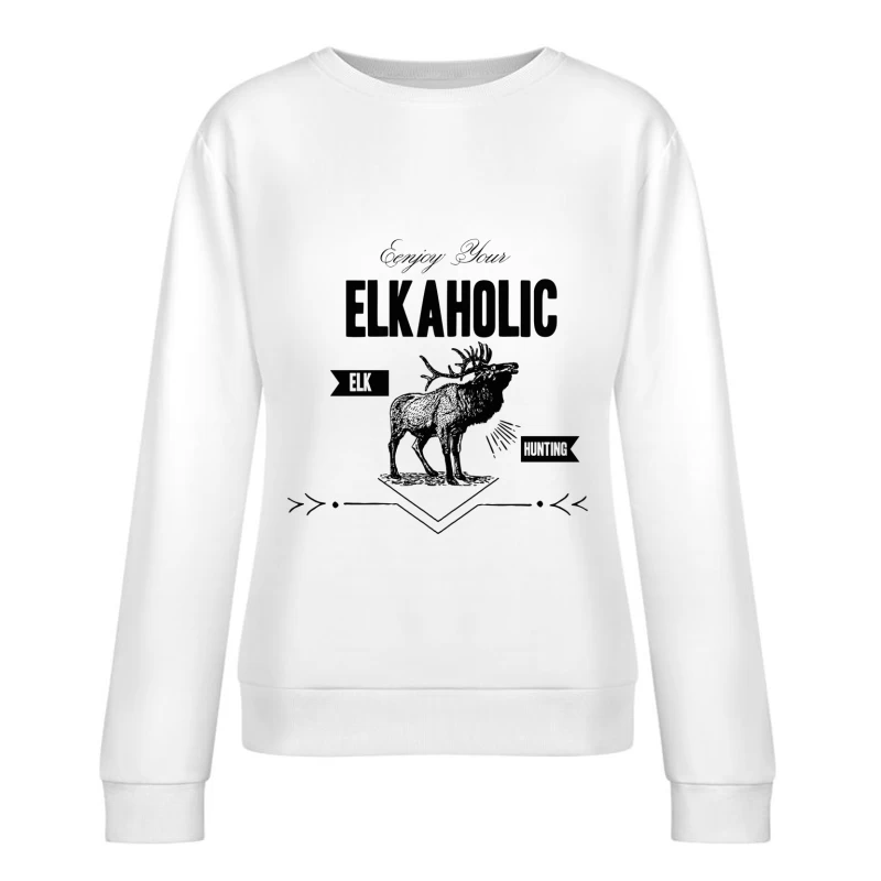 Design Élégant pour Amateurs d'Elans Femme Sweat-shirt à enfiler