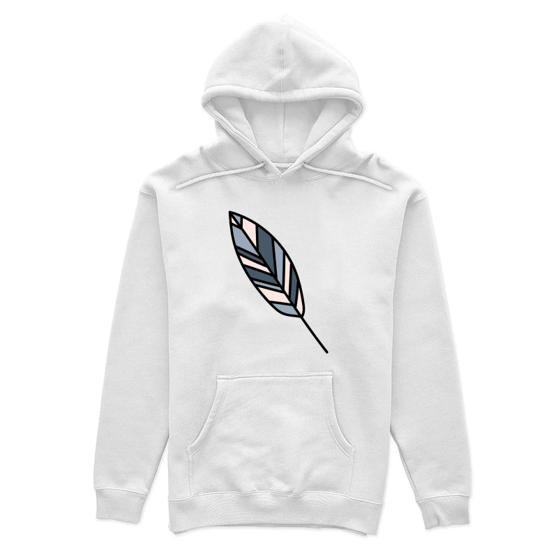 Illustration moderne de feuille géométrique Femme Sweat à capuche