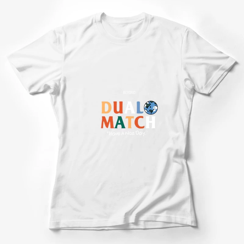 Design coloré DUAL MATCH Femme T-Shirt