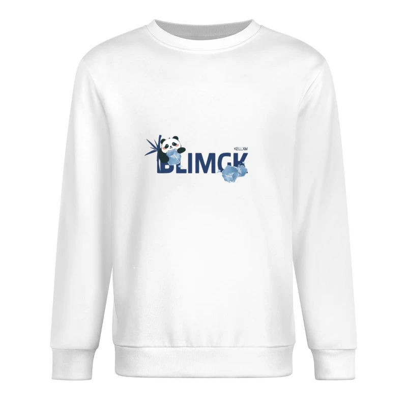 Logo Panda Mignon avec Glaçons Homme Sweat-shirt à enfiler