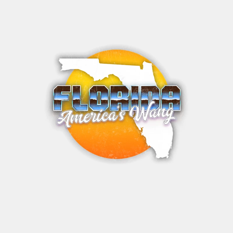 Florida America_s Wang  Retro Faded Style Design Male Tank Top