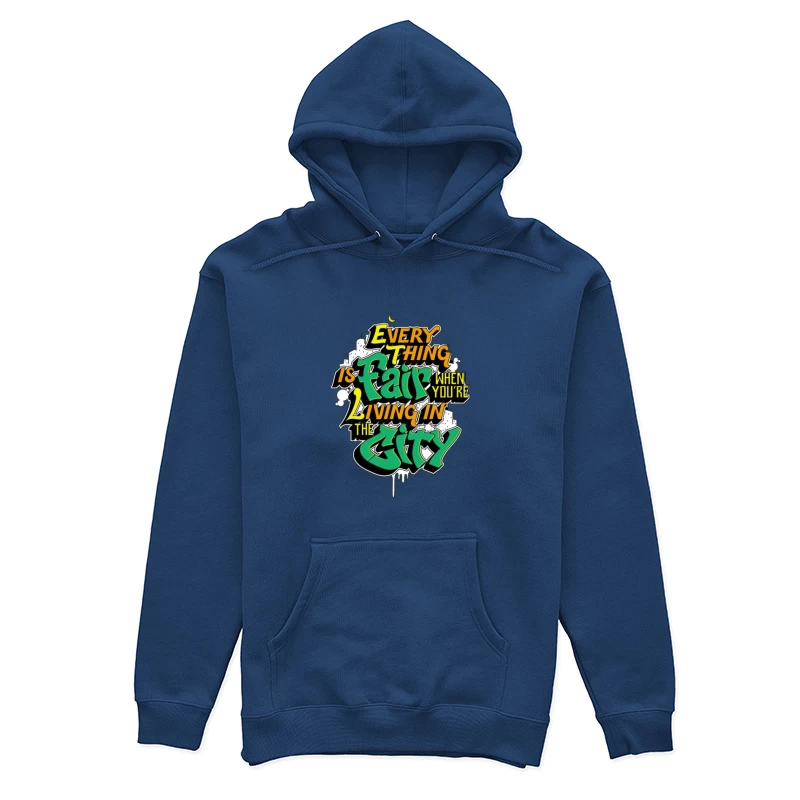 Graffiti-Stil Zitat über das Stadtleben Damen Pullover Hoodie