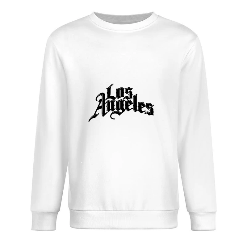 Inscription gothique 'Los Angeles' Homme Sweat-shirt à enfiler
