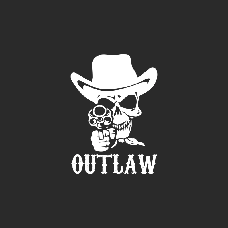 Outlaw Cow-Boy Motor Bike Baseball Cap