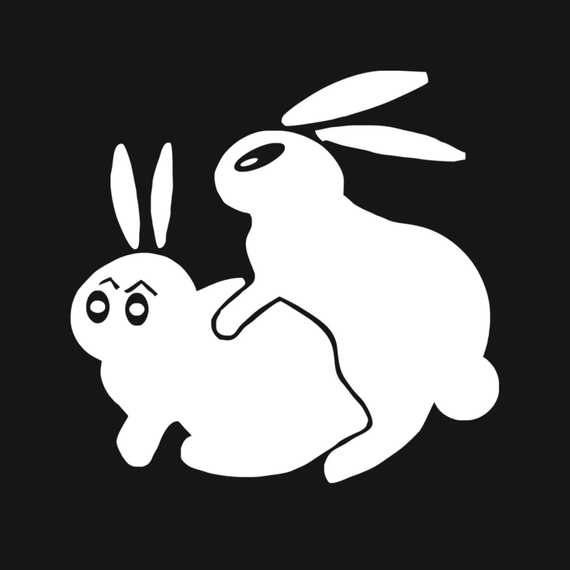 Rude, Rabbits Humping,Funny Mouse Pad