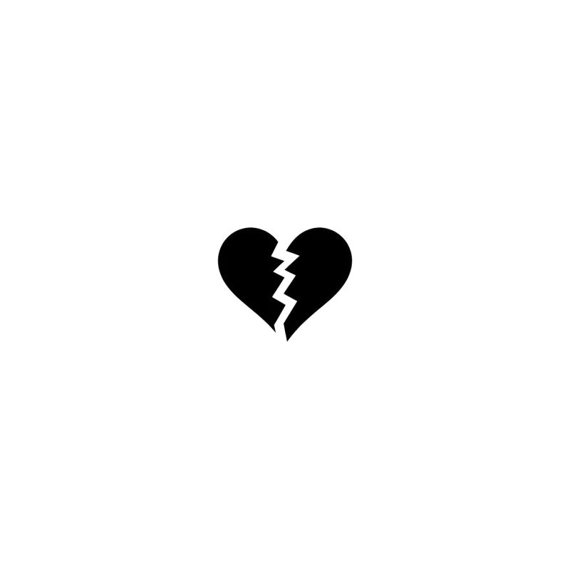 Broken Heart Symbol: Love and Heartbreak Icon Tapestry