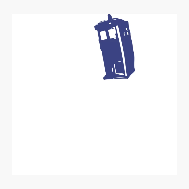 TARDIS: Iconic Blue Police Box from Doctor Who Throw Pillow