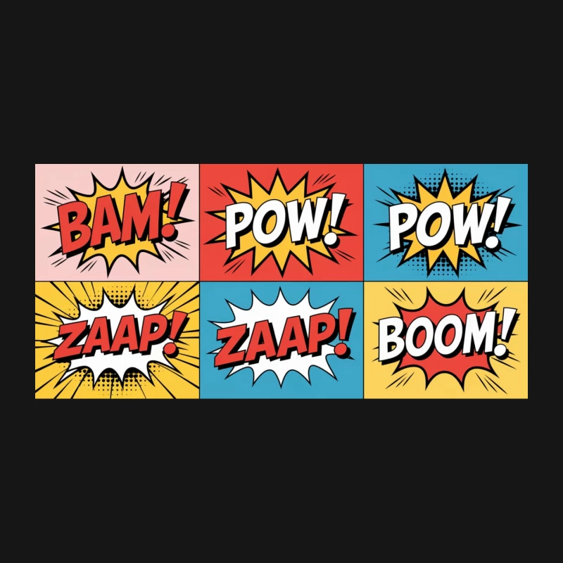 Retro Pop Art Comic Sound Effects Explosion Mouse Pad