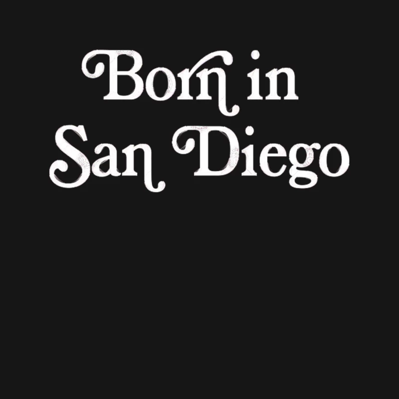 Born In San Diego -  Typography Design Mouse Pad