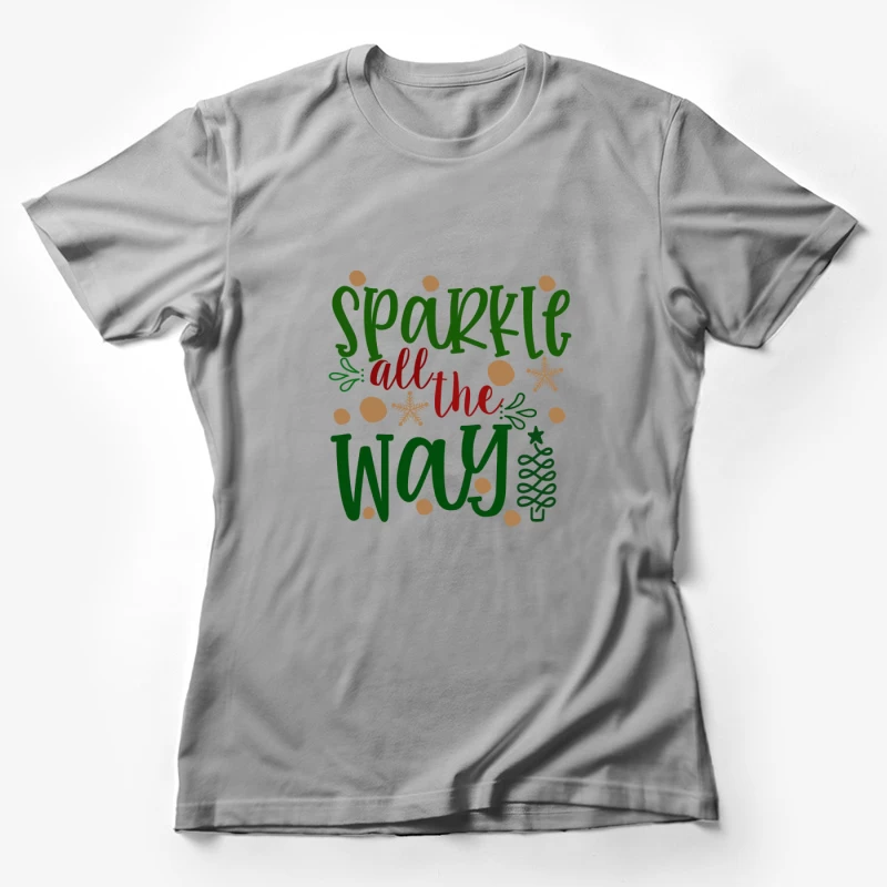 Fête étincelante de Noël Femme T-Shirt