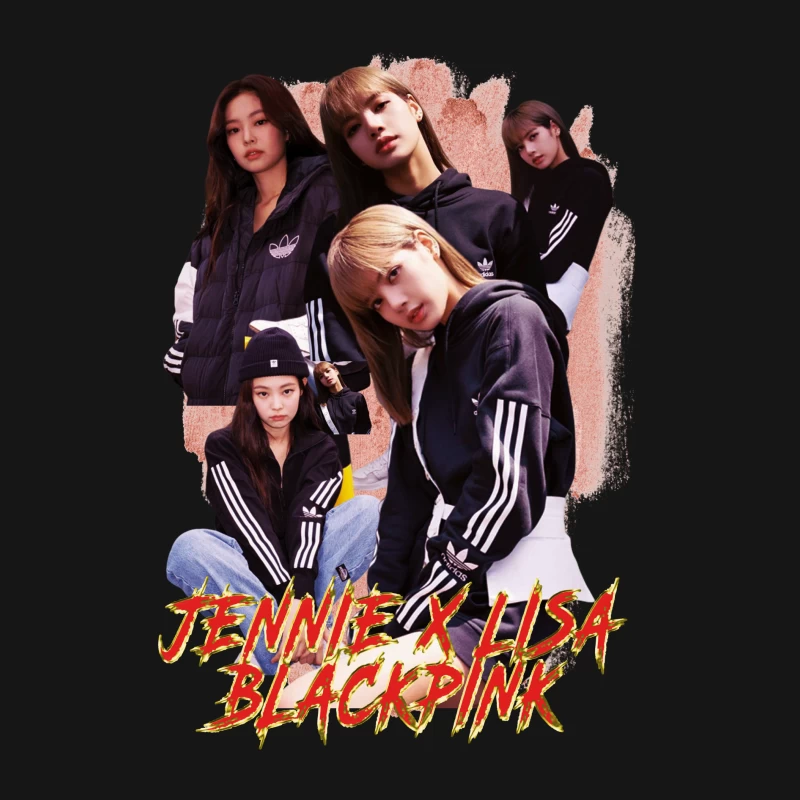 BLACKPINK: Jennie and Lisa Collaboration Male Long Sleeve T-Shirt
