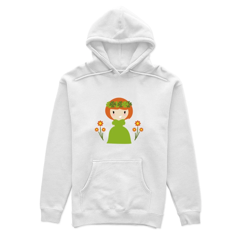 Fée de la nature avec fleurs Femme Sweat à capuche