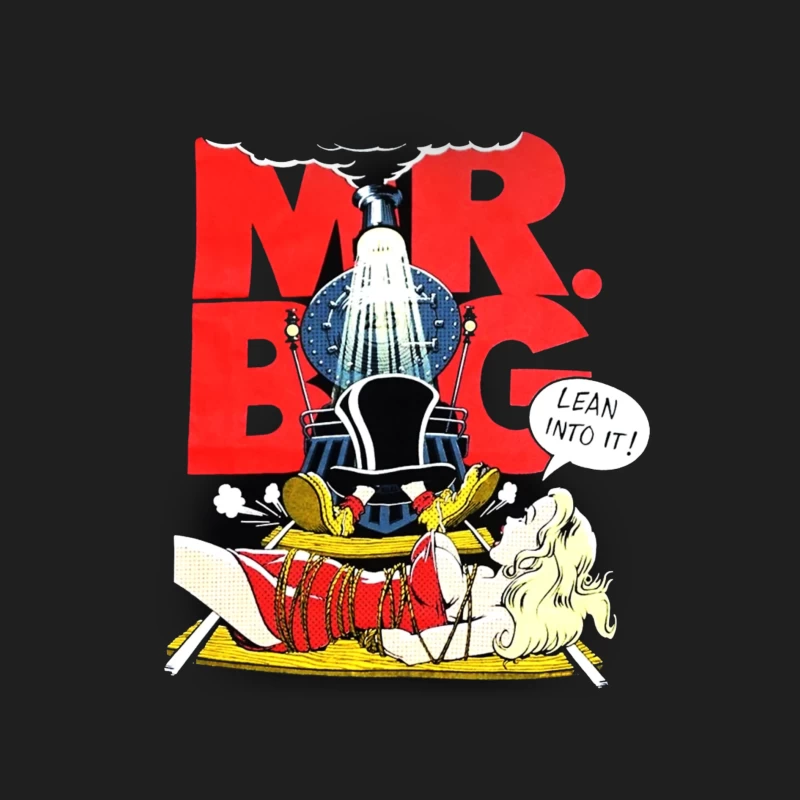 Vintage "Mr. Big" Bathroom Advertisement with Comic-Style Shower Illustration Male Tank Top