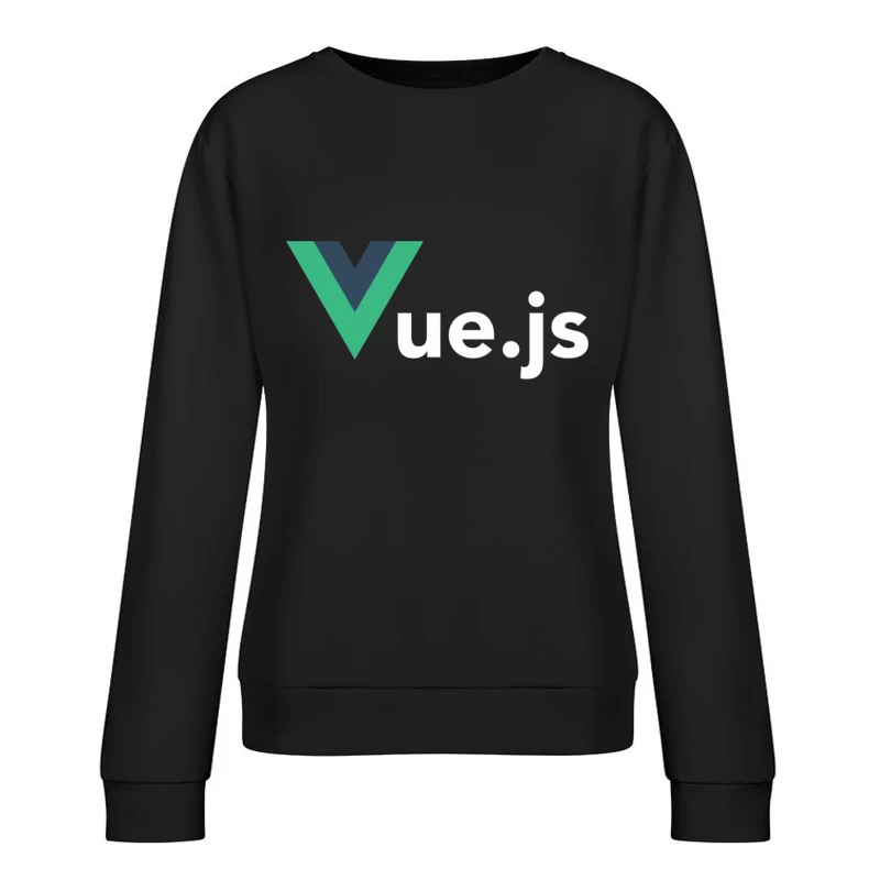 Vue.js JavaScript Frontend Framework Logo Female Pullover Sweatshirt