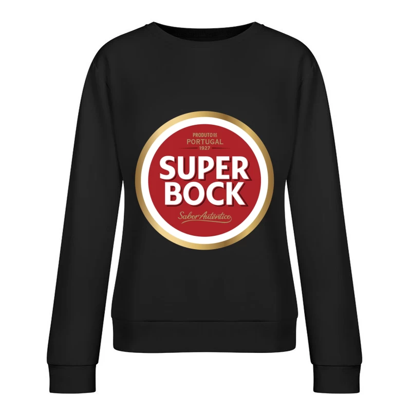 Super Bock Portuguese Beer Brand Logo Design from 1927 Female Pullover Sweatshirt