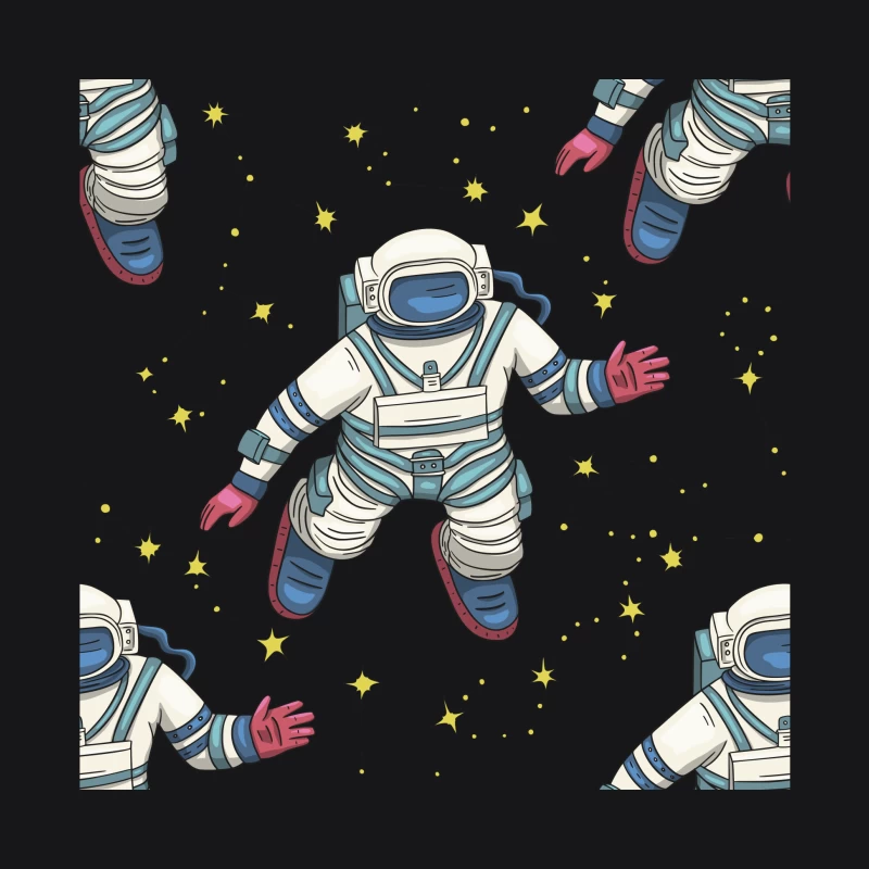 Astronautenmuster im Weltraum Herren Pullover Hoodie