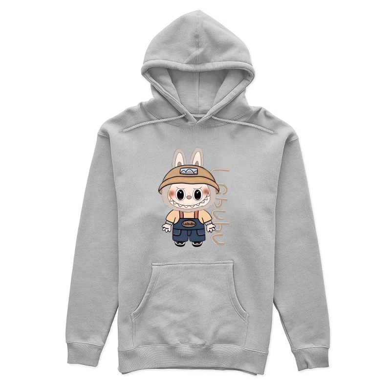 Labubu Charakter im Overall Damen Pullover Hoodie