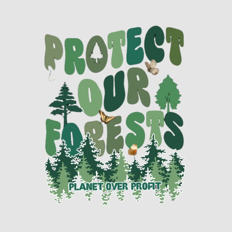 Protégeons Nos Forêts: Planète avant Profit Homme Sweat à capuche
