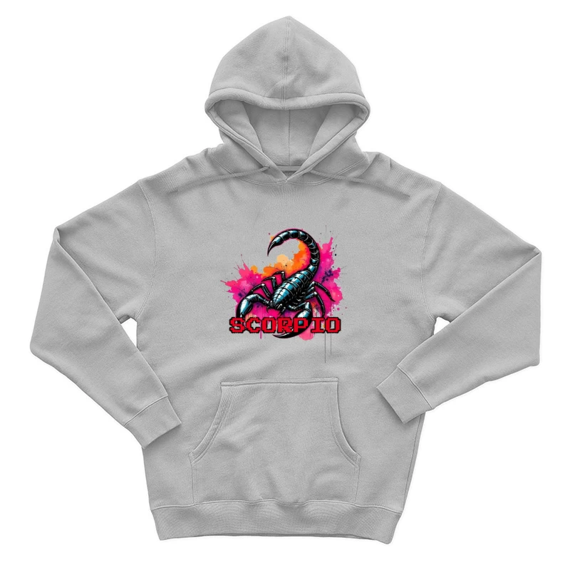 Scorpio Zodiac Art Male Pullover Hoodie