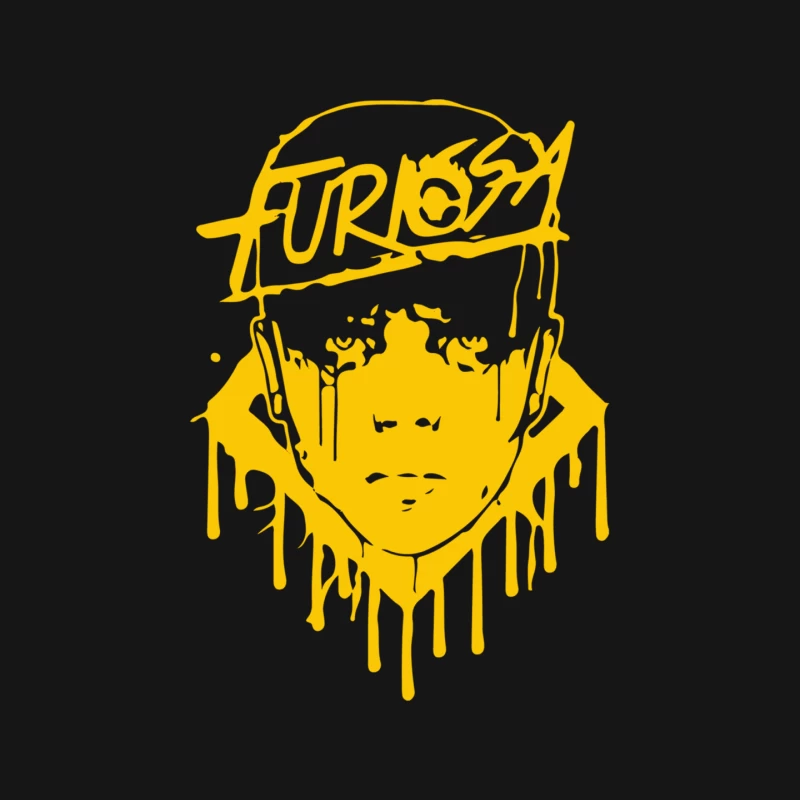 Furiosa Streetwear Logo: Urban Graffiti-Inspired Fashion Brand Design Mouse Pad