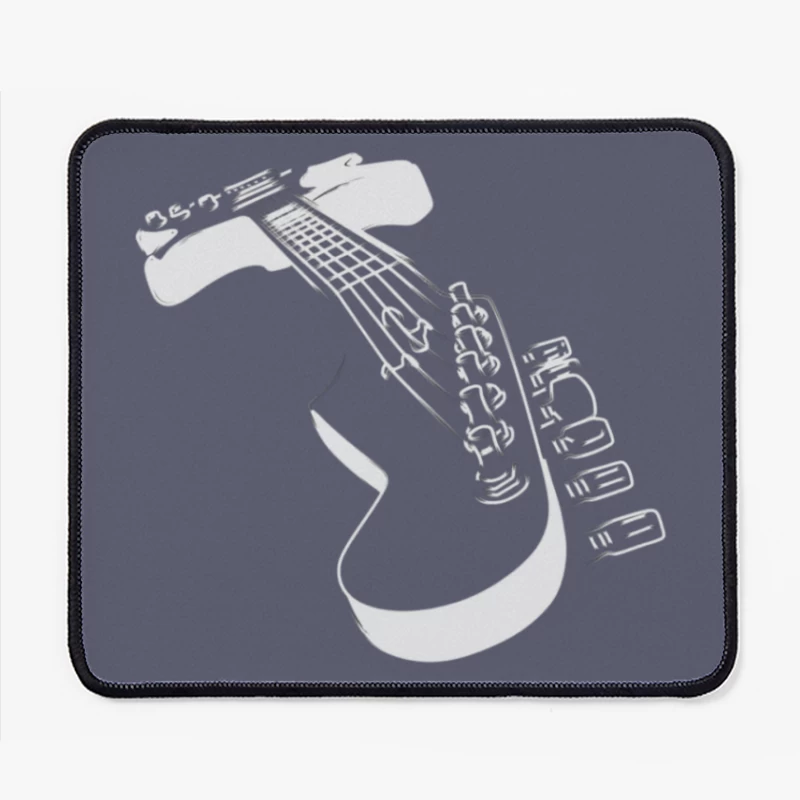 Illustration of a Guitar Mouse Pad
