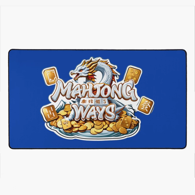 Mahjong Ways: A Dragon's Treasure Game Desk Mat