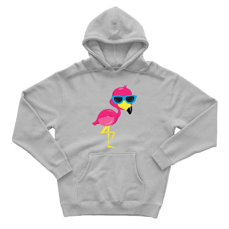 Flamant rose cool avec lunettes de soleil Homme Sweat à capuche