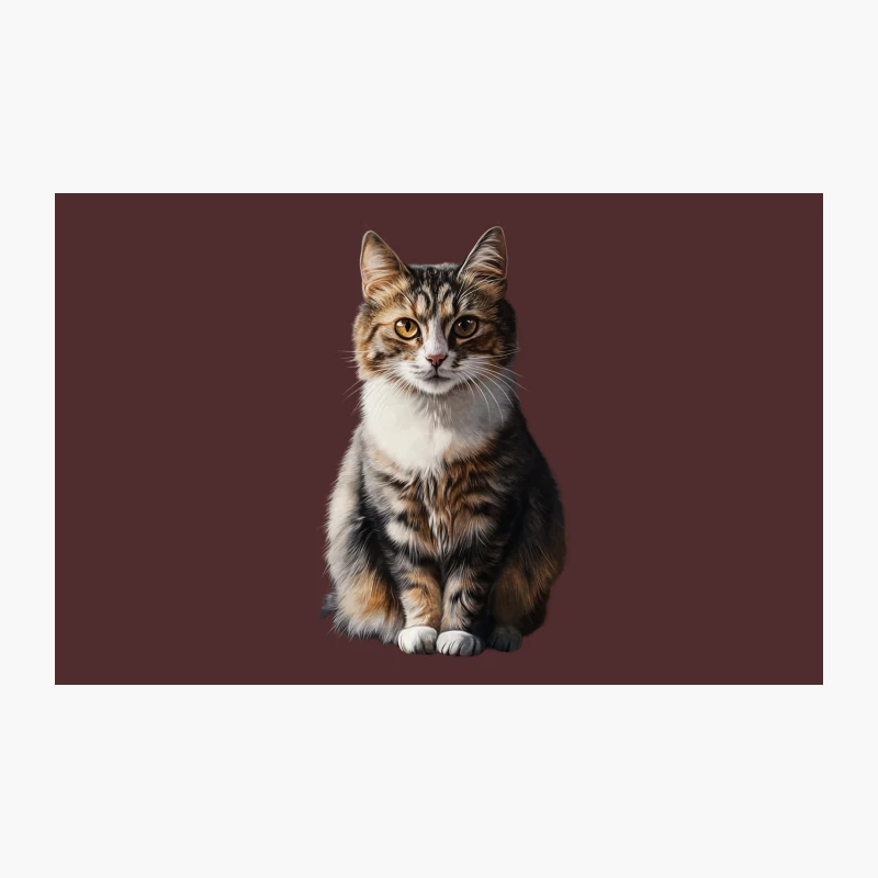 Adorable Tabby Cat Portrait: Furry Feline Friend Travel Mug
