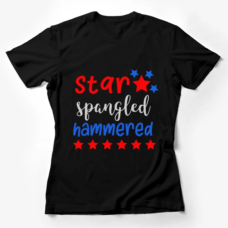 Design humoristique patriotique avec étoiles Femme T-Shirt