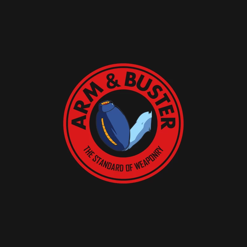 Arm and Buster: Humorous Military Parody Logo Desk Mat