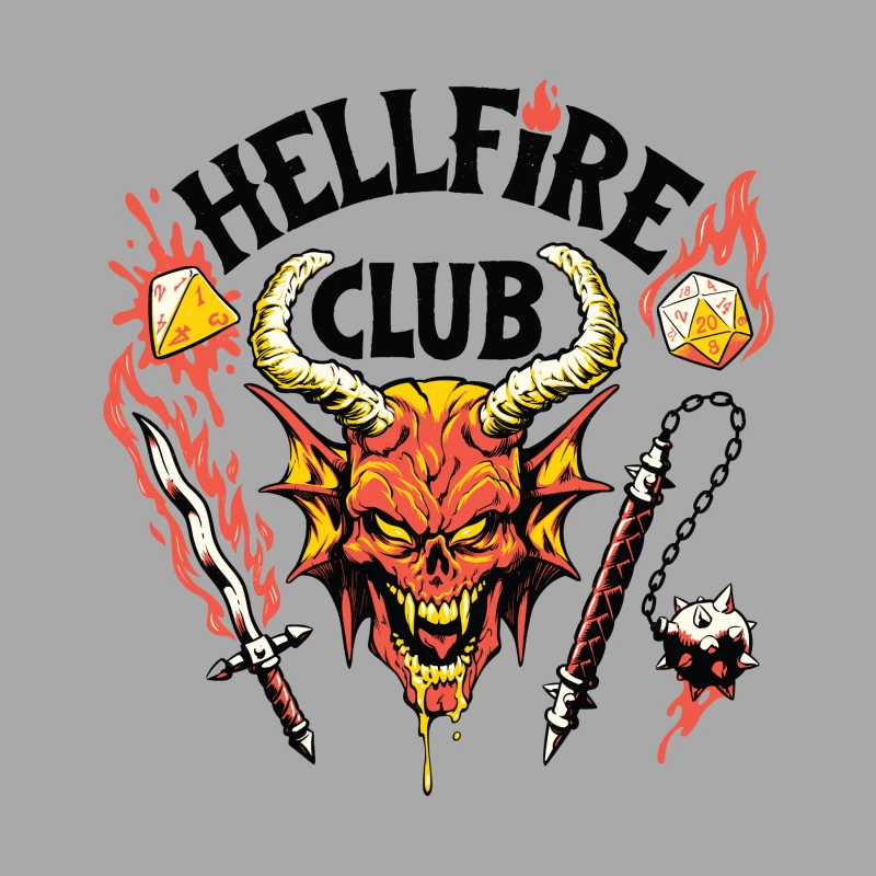 Hellfire Club Logo Design Male Pullover Hoodie