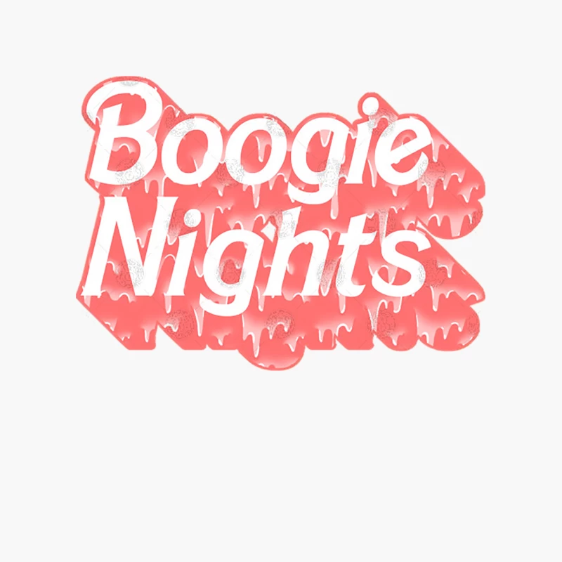 Boogie Nights  Retro Type Design Cotton Tote Bag