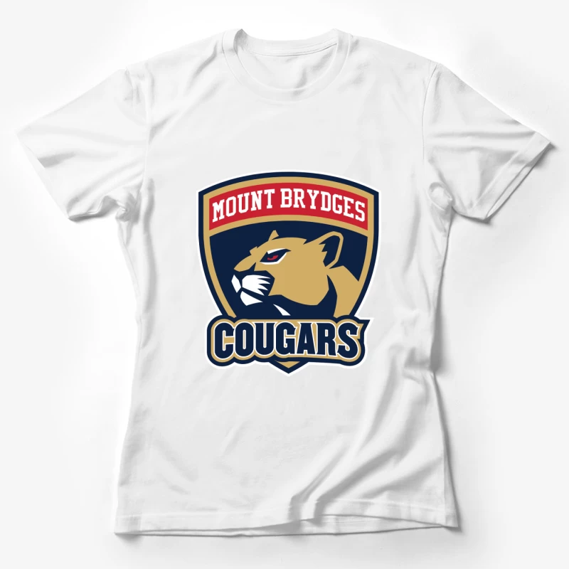 Mount Brydges Cougars Team Sports Logo Female T-Shirt