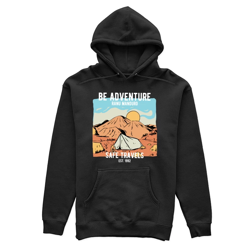 Abenteuer-Camping am Ranu Manduro Damen Pullover Hoodie