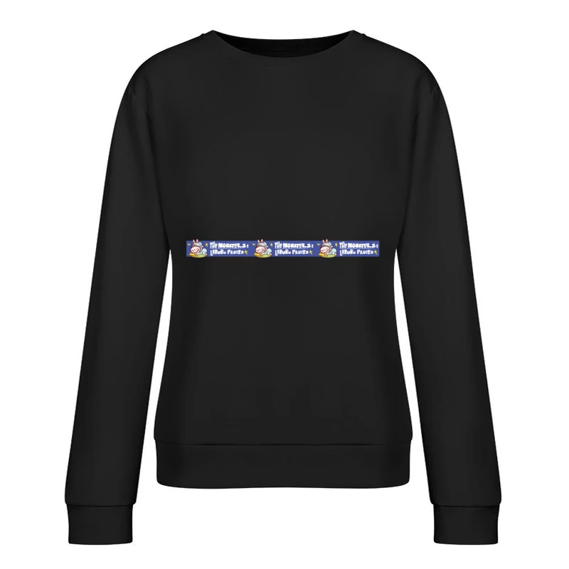 Das Monster-Labubu: Fruchtiges Design Damen Pullover Sweatshirt