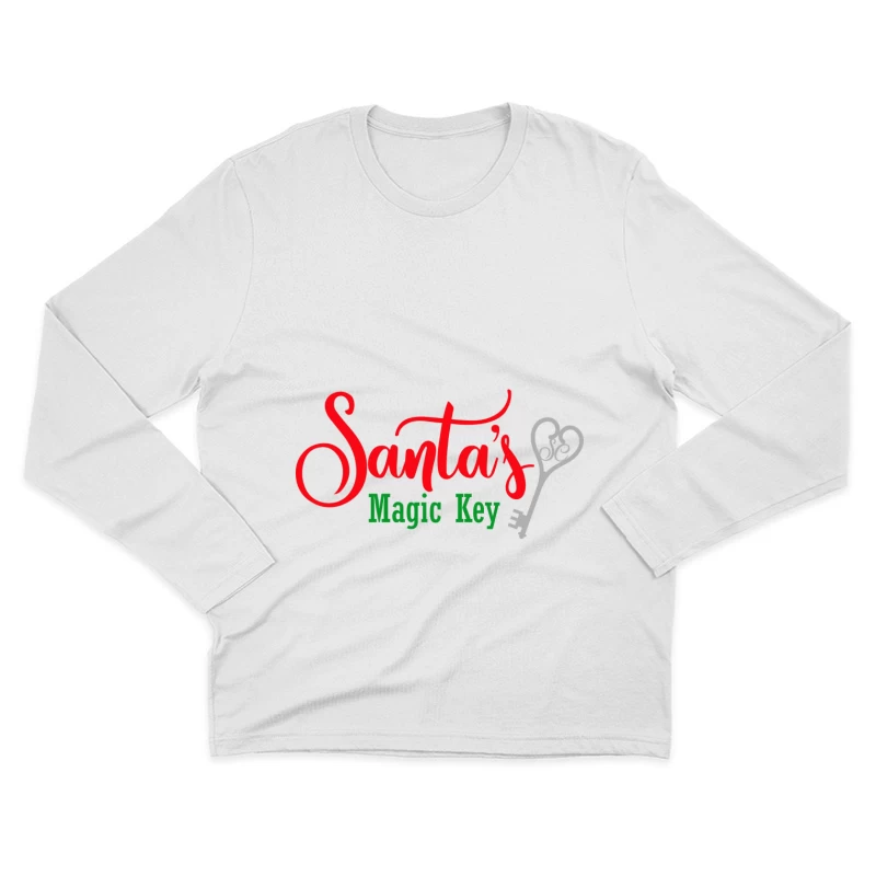 Clé magique de Noël Homme Manches Longues T-Shirt