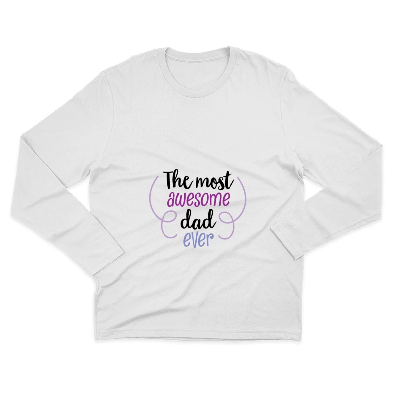 Texte accrocheur incurvé Homme Manches Longues T-Shirt
