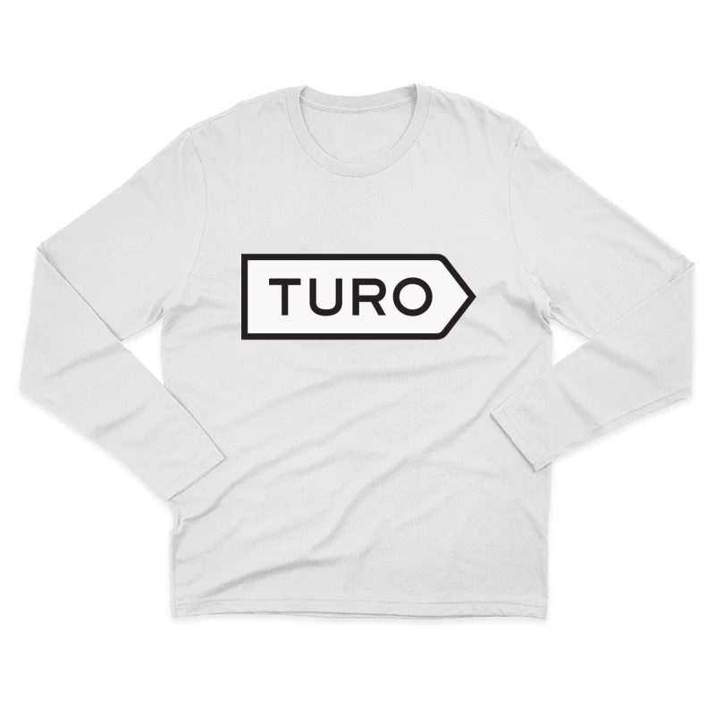 Turo Car-Sharing Service Minimalist Arrow Logo Male Long Sleeve T-Shirt