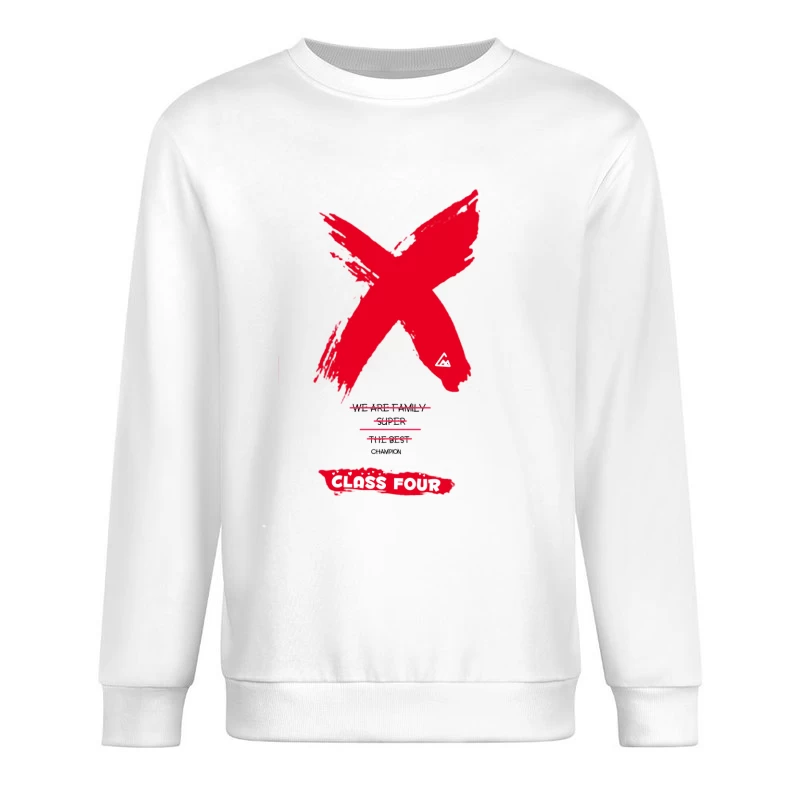 Gefahrensymbol und Warnhinweis, Klasse Vier Herren Pullover Sweatshirt