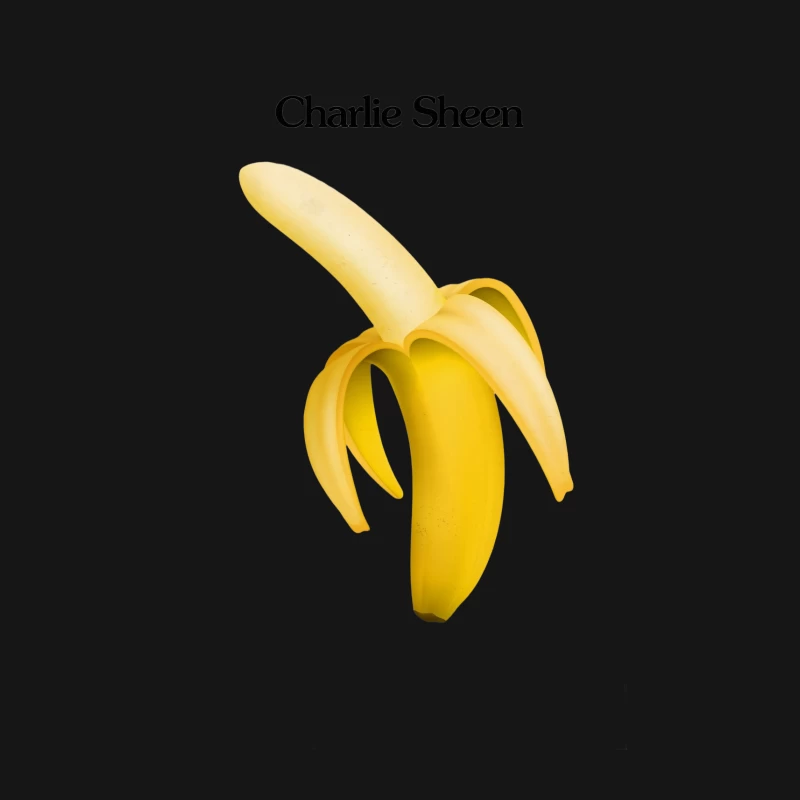 Peeled Banana as Charlie Sheen: A Fruity Pun Male Long Sleeve T-Shirt