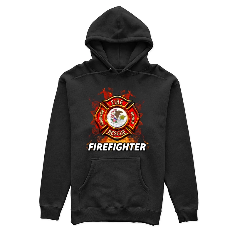 Symbole de pompier courage et honneur Femme Sweat à capuche