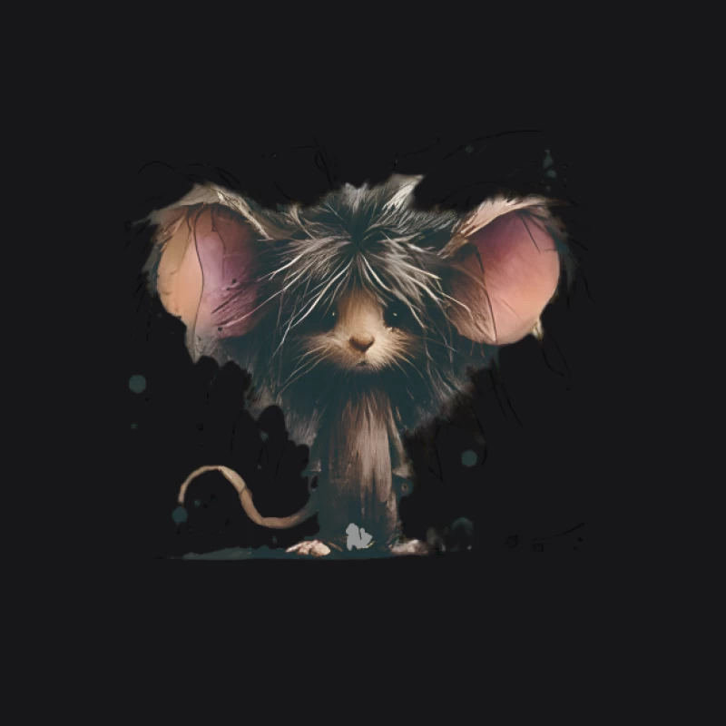 Adorable souris à fourrure avec de grandes oreilles Homme Sweat à capuche