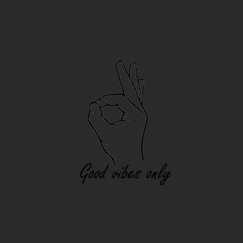 Hand Gesture: Okay Symbol with Fingers Crossed Baseball Cap
