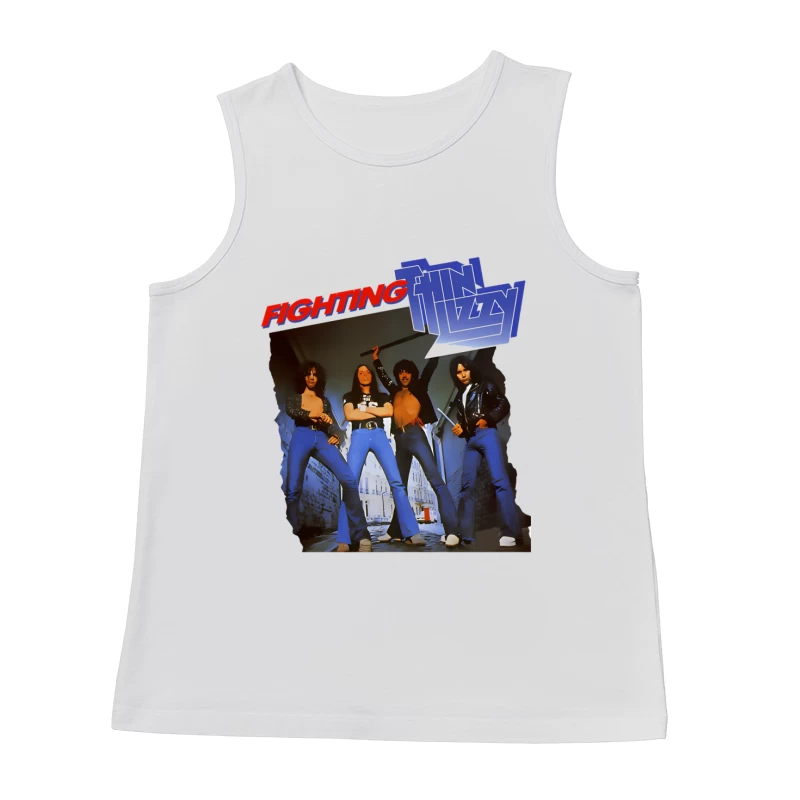 Thin Lizzy "Fighting" Album Cover Promotional Photo from 1970s Male Tank Top