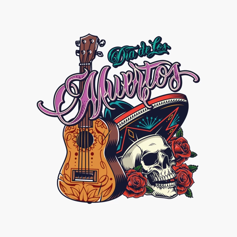 Dia De Los Muertos Skull Cotton Tote Bag