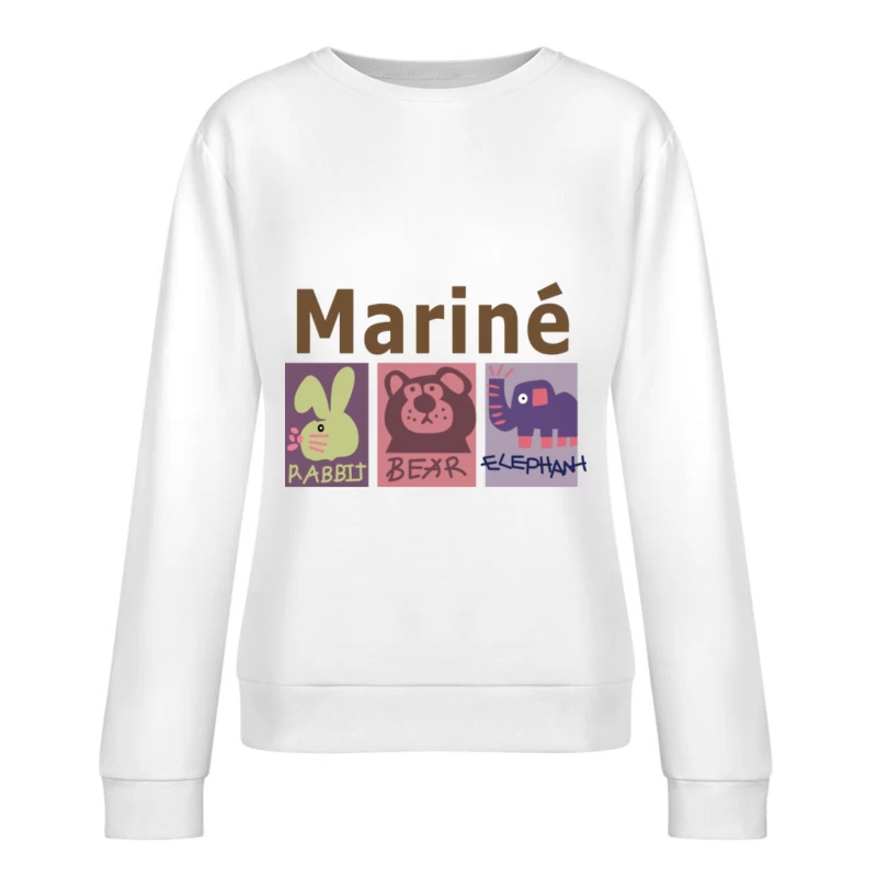 Marine Tiergrafiken Damen Pullover Sweatshirt