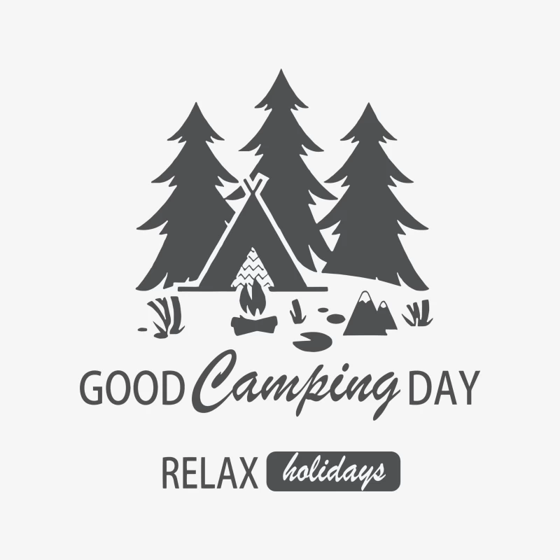 Guter Campingtag mit Entspannung am Lagerfeuer Herren Pullover Sweatshirt