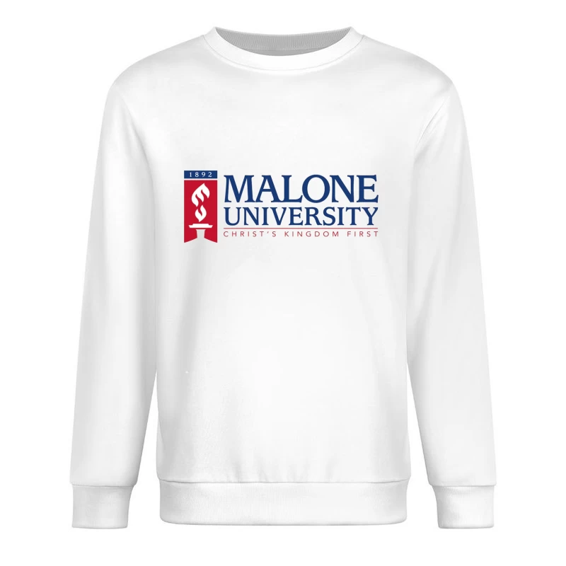 Malone University Official Logo - Christian Higher Education Since 1892 Male Pullover Sweatshirt