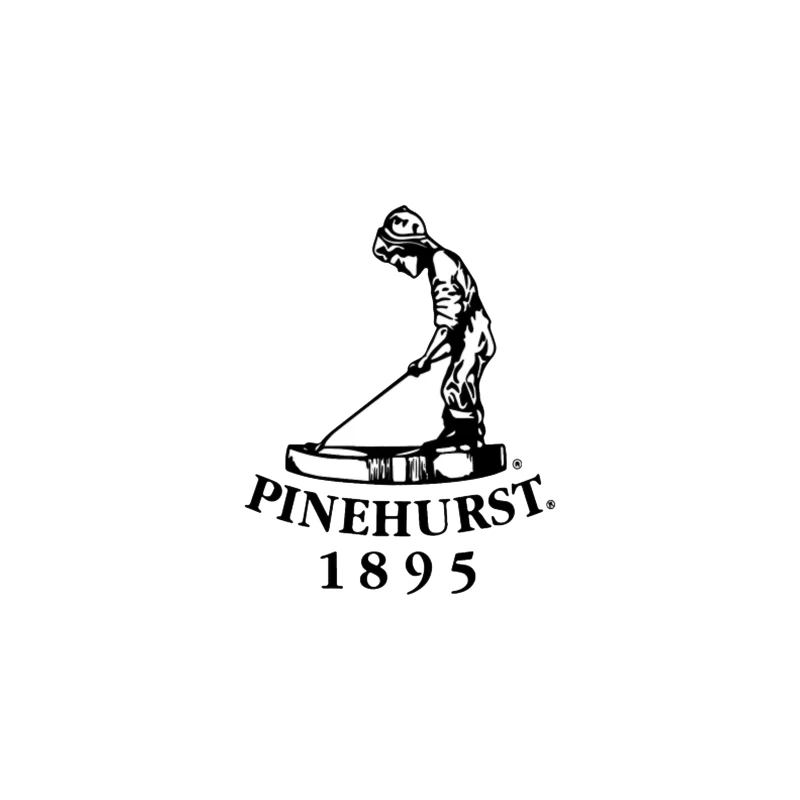 Pinehurst Golf Resort Historic Logo Since 1895 Desk Mat